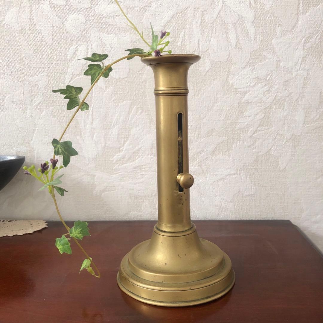 【2セット】真鍮キャンドルスタンド、キャンドルホルダー　アンティーク