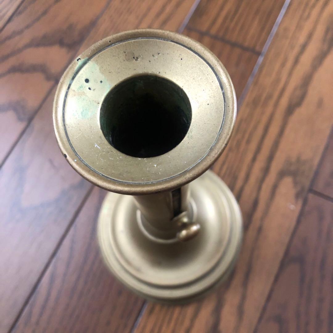 【2セット】真鍮キャンドルスタンド、キャンドルホルダー　アンティーク