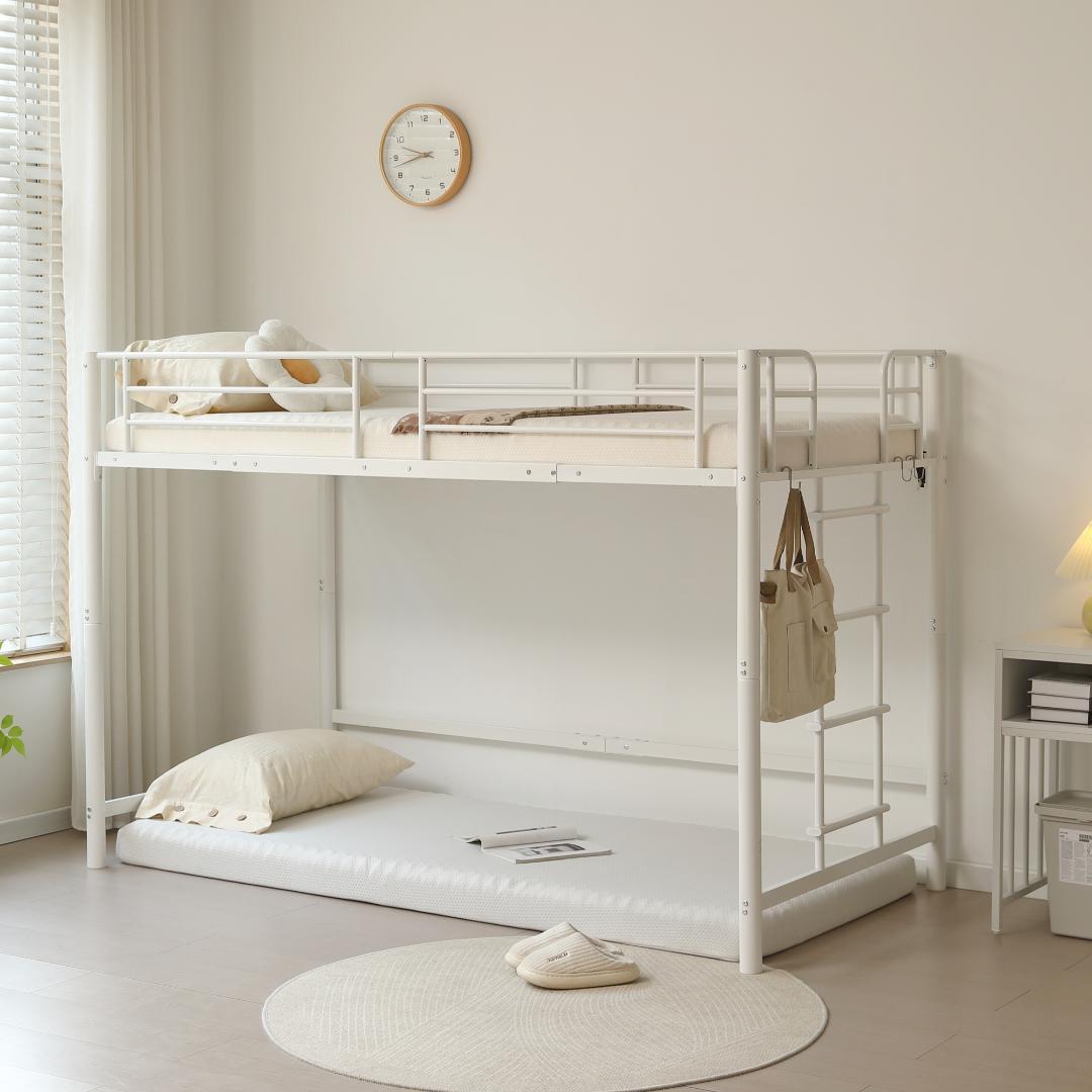 【高さ140cm】ロフトベッド パイプベッド シングル 耐荷重150kg