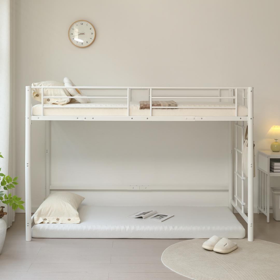 【高さ140cm】ロフトベッド パイプベッド シングル 耐荷重150kg