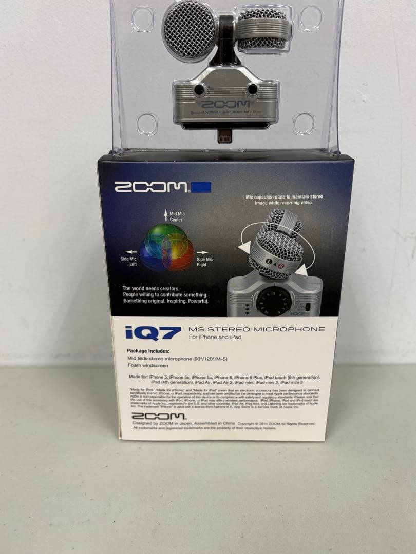 ZOOM iQ7 MS ステレオマイクロフォン