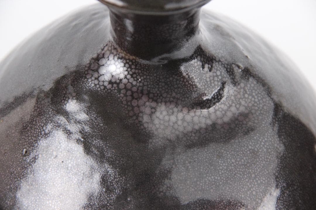 中国美術 宋代 建窯 油滴釉 瓶 天目 古陶磁 時代物 台付 ED5-11 - メルカリ