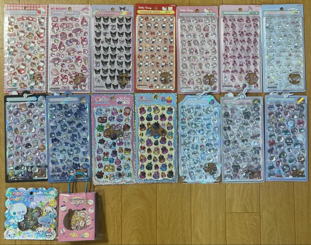 サンリオ　ボンボンドロップシール ミニ 第2弾 おはじきシール ちいかわ あわわ