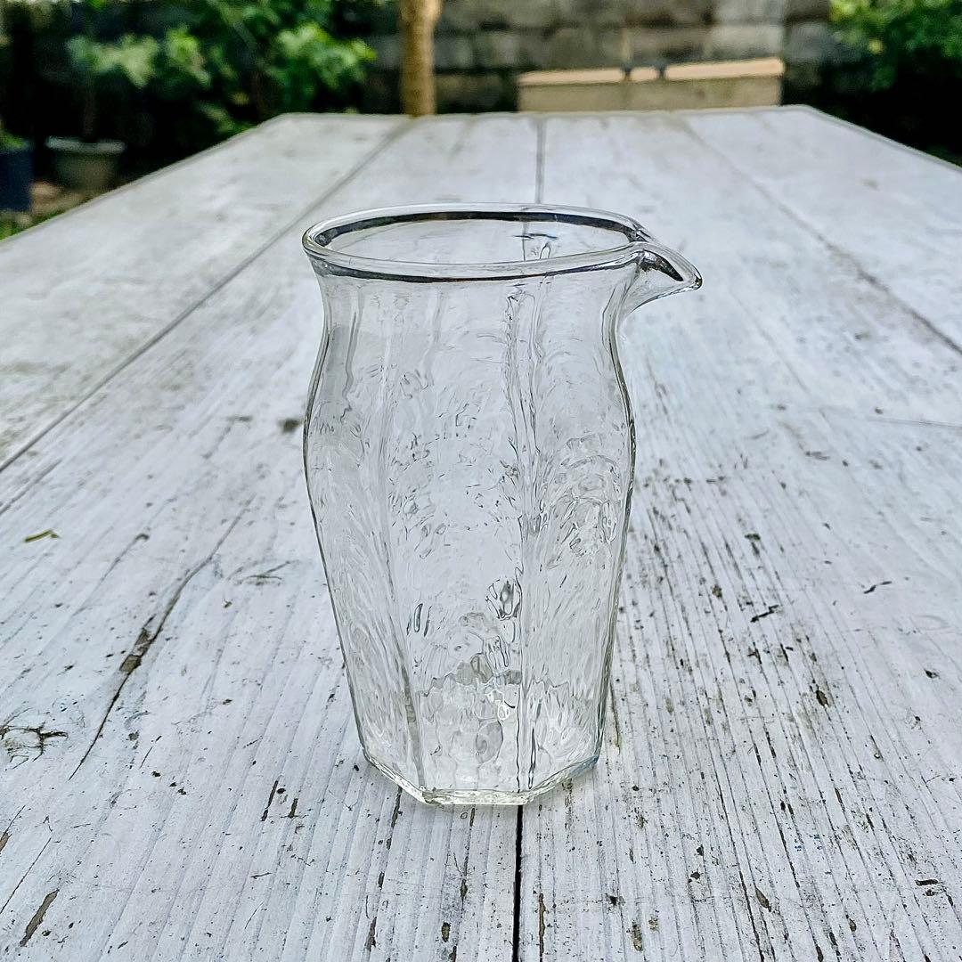 【新品未使用/稀少】　安土草多　八角片口グラス　吹きガラス　民藝　作家もの　食器