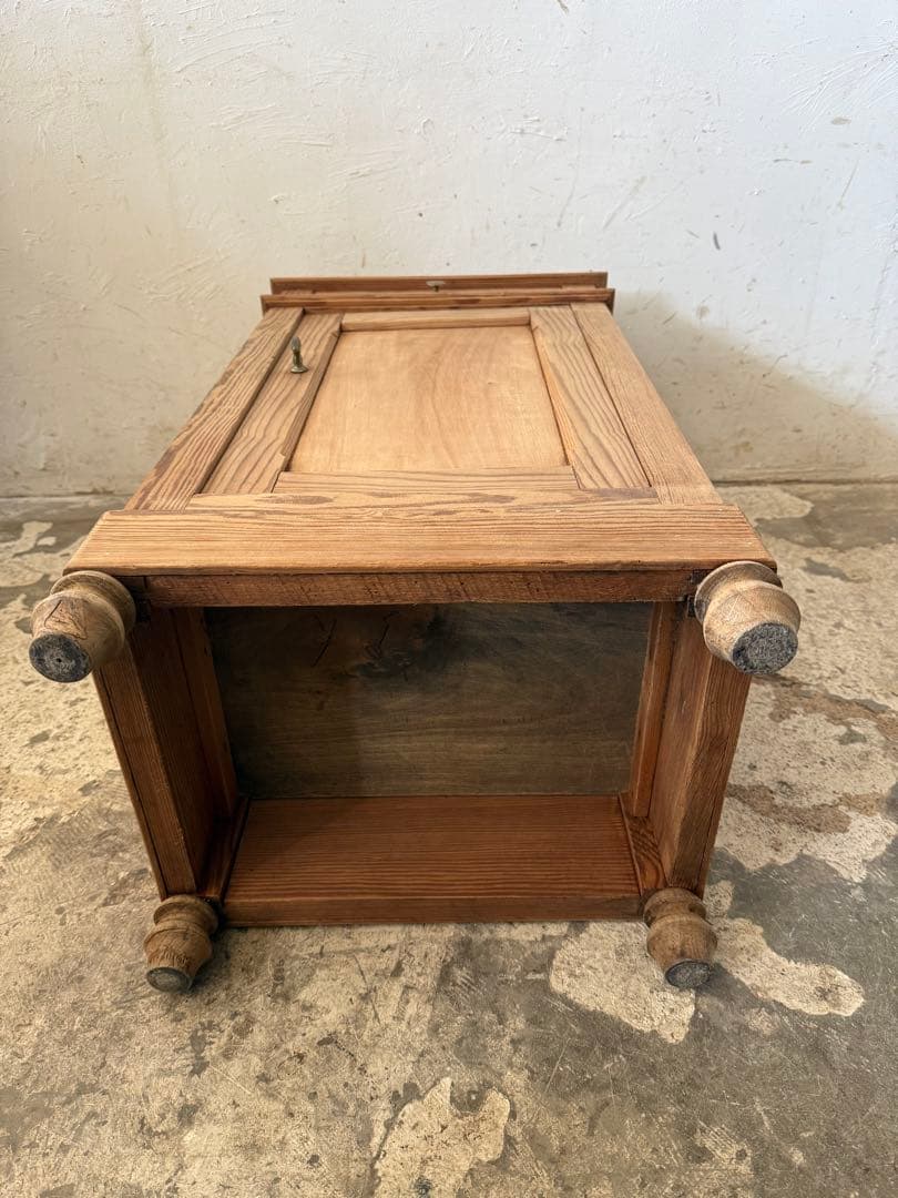 ビンテージ ドロワーサイドテーブル ドロワーベッドサイドテーブル　剥離