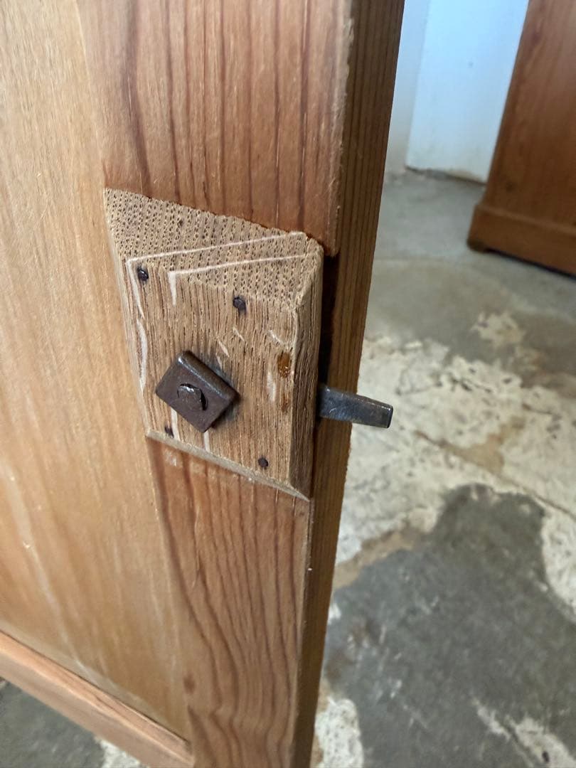 ビンテージ ドロワーサイドテーブル ドロワーベッドサイドテーブル　剥離