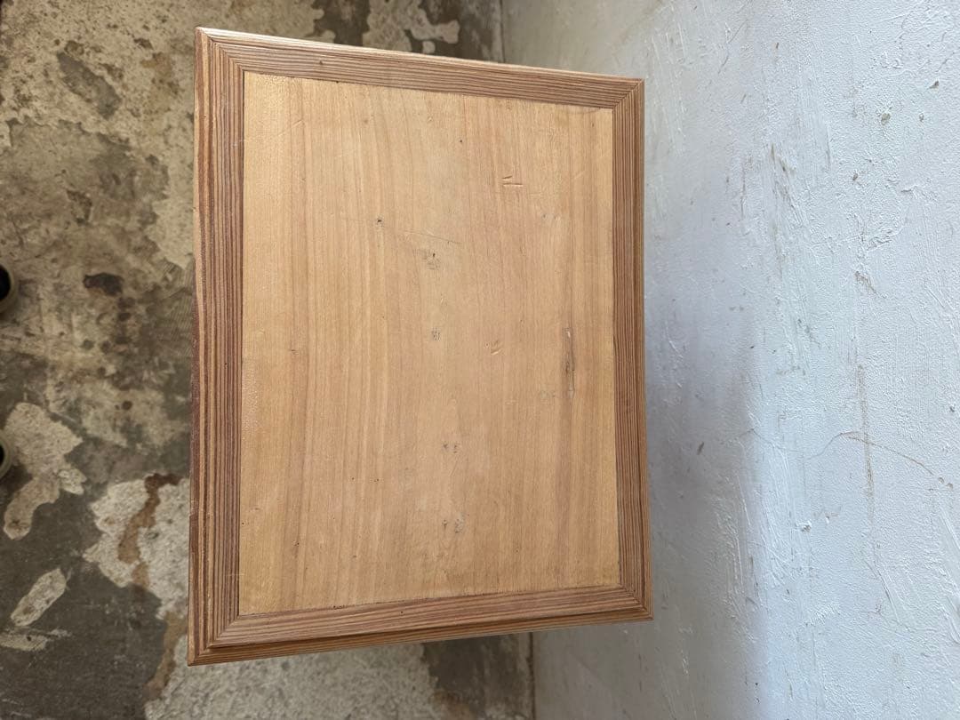 ビンテージ ドロワーサイドテーブル ドロワーベッドサイドテーブル　剥離