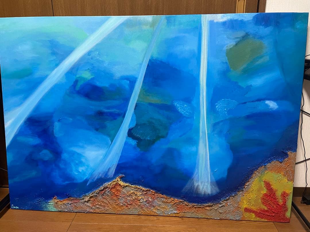 油絵(さくら、夏海、木星)