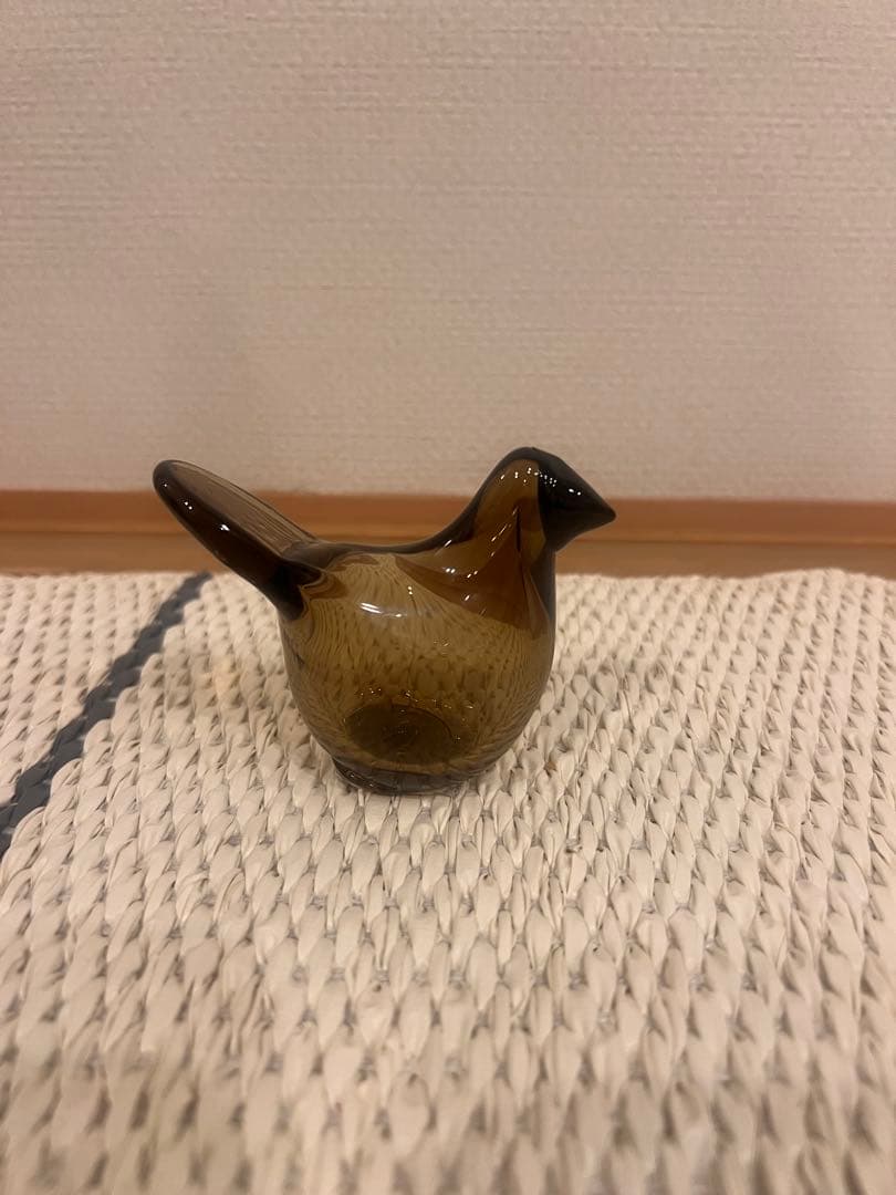 イッタラ　シエッポ　リネン　ブラック　ガラスバード