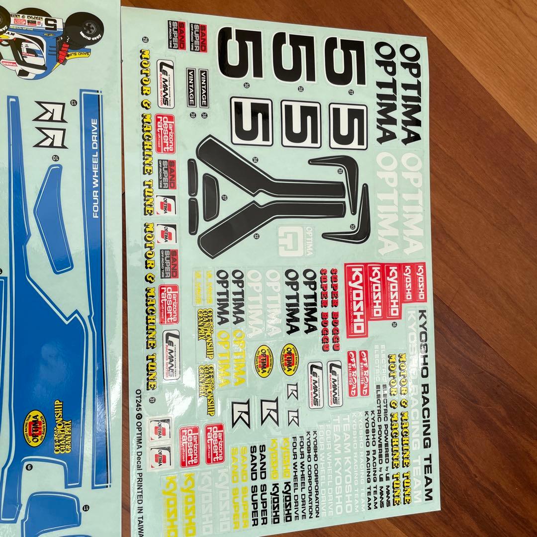 新品 オプティマ　ボディ クリア　塗装済　新品デカール付！