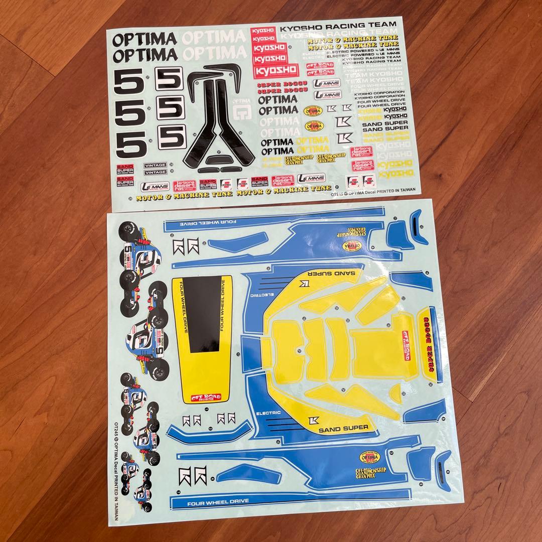 新品 オプティマ　ボディ クリア　塗装済　新品デカール付！