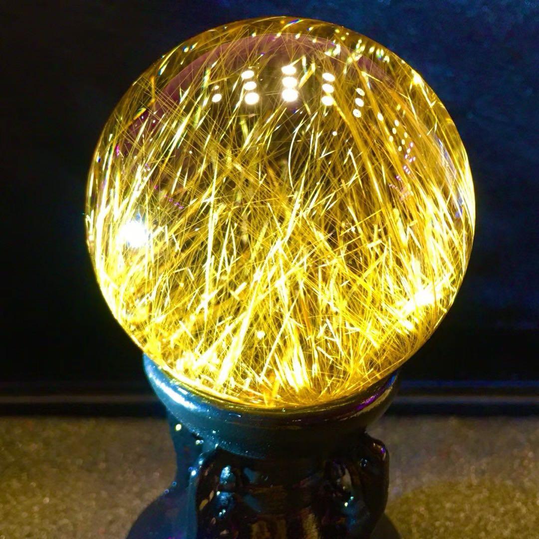 ⭐︎【極上品】タイチンクオーツ 置物 49.6mm 170.2g