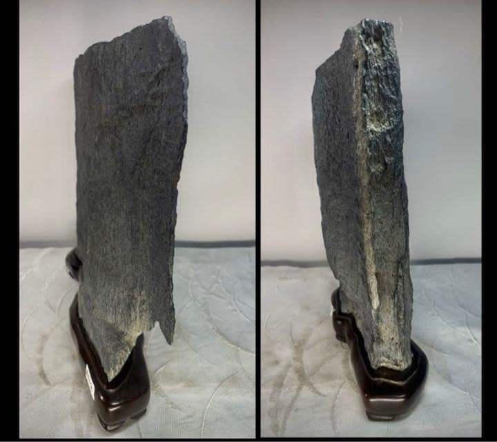 2424 若桜三倉石 硯屏石 ウブ  横33×高26(cm) 7.26kg