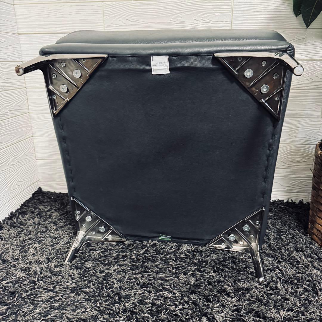 ワタリジャパン / HTL オットマン 総本革　濃紺 レザー