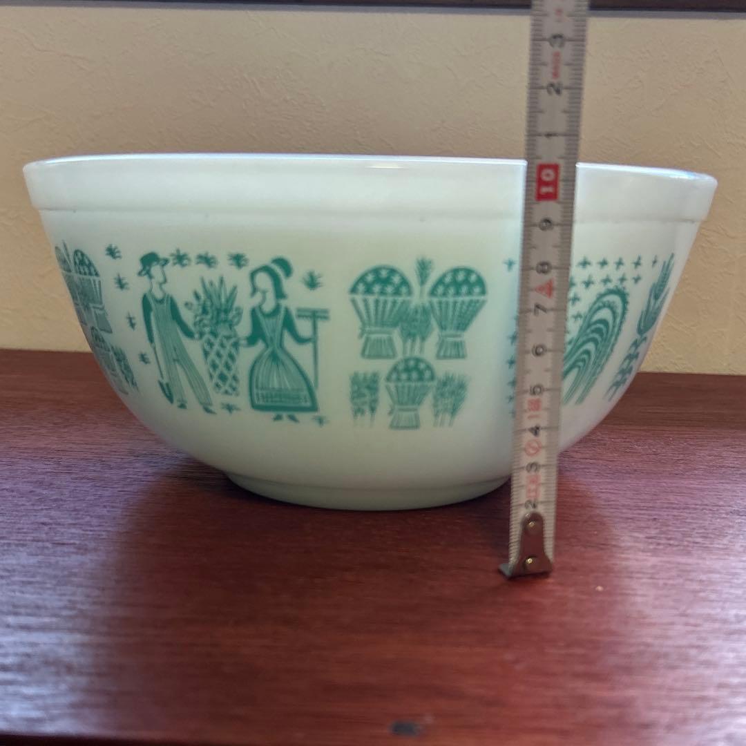 オールド　パイレックス　バタープリント　ミキシング　ボウル　セット　ヴィンテージ