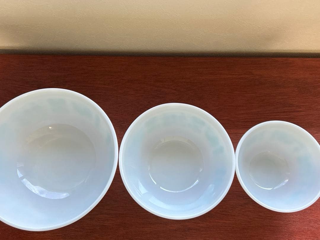 オールド　パイレックス　バタープリント　ミキシング　ボウル　セット　ヴィンテージ