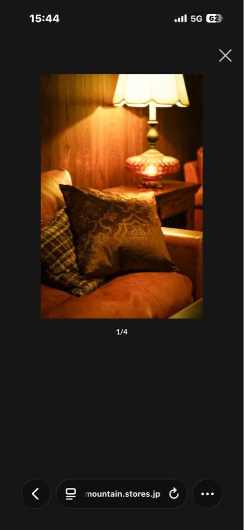 OLD mountain クッション　カバー　カーキ