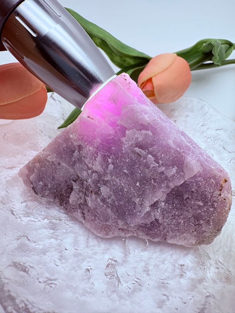 高品質クンツァイト原石 ✦ 希少大きめ343g ✦ 強い浄化力 × 空間調和