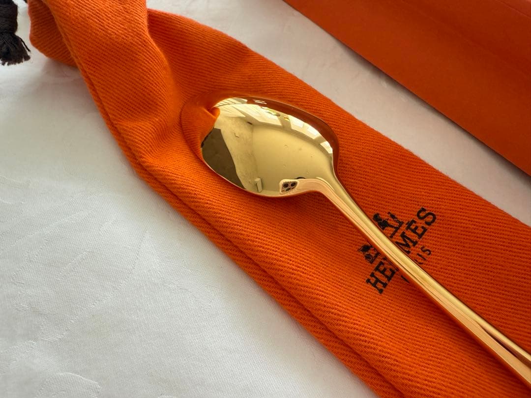 新品未使用ゴールドデザートスプーン 〈グラン・アトラージュ〉2本セット本物保証