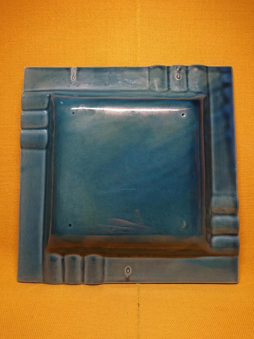 【美品】小物入れ　魚絵　陶器　置物　インテリア　工芸品　美術品　A1164