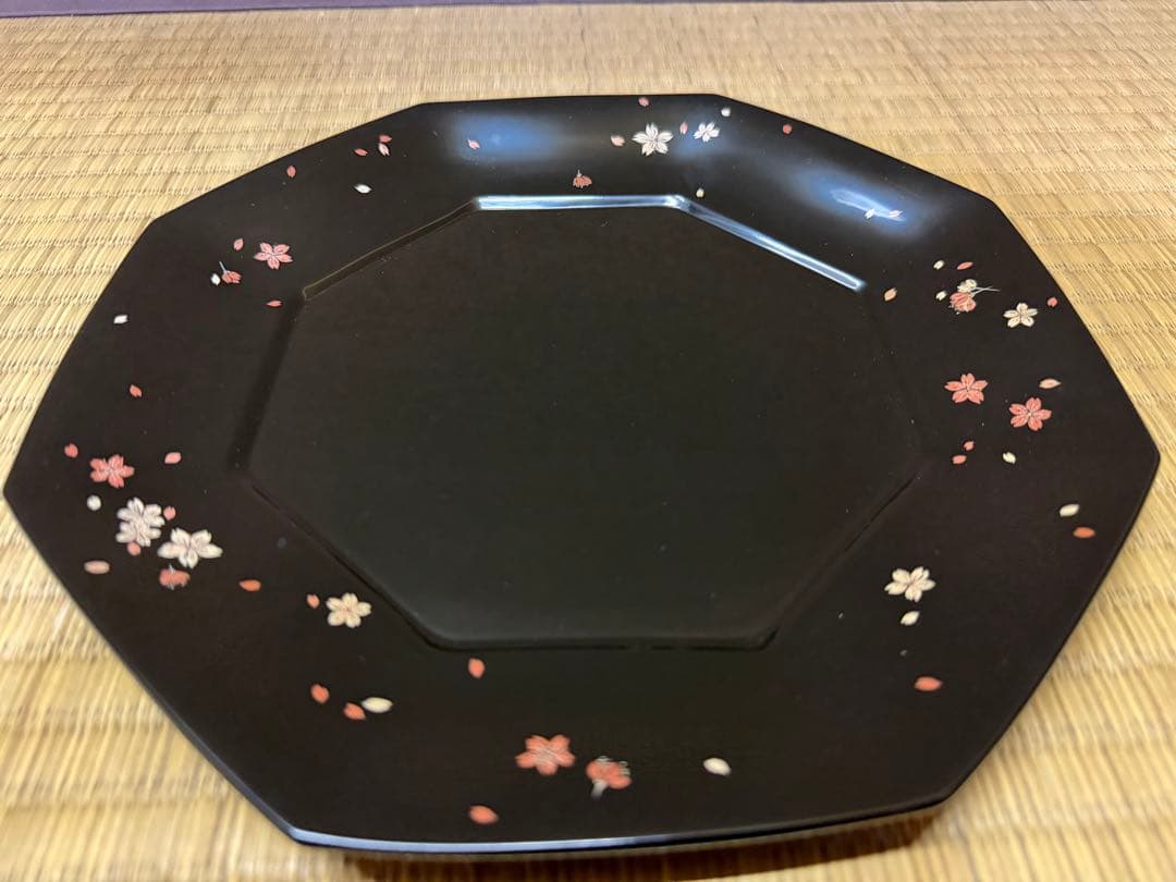 輪島塗 鬼平慶司 桜花文 八角盆 共箱 - メルカリ