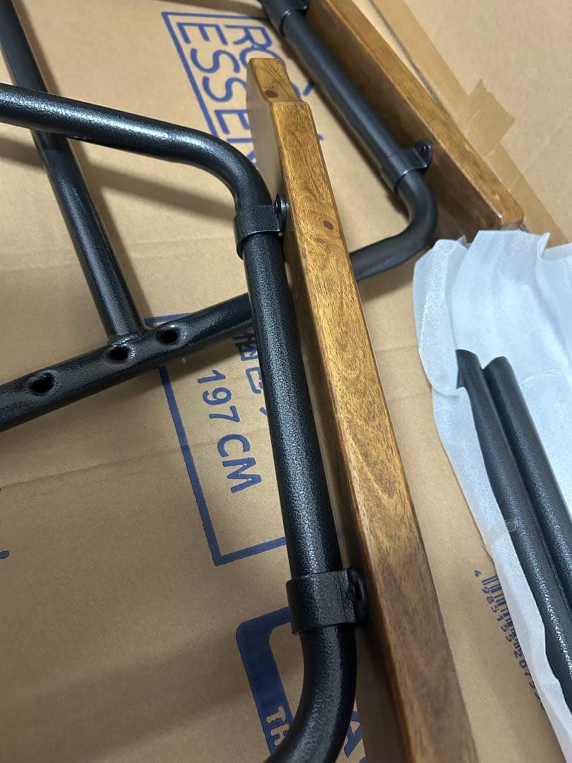 ブラウン ファブリック ソファ　ヴィンテージ　インダストリアル　ほぼ未使用