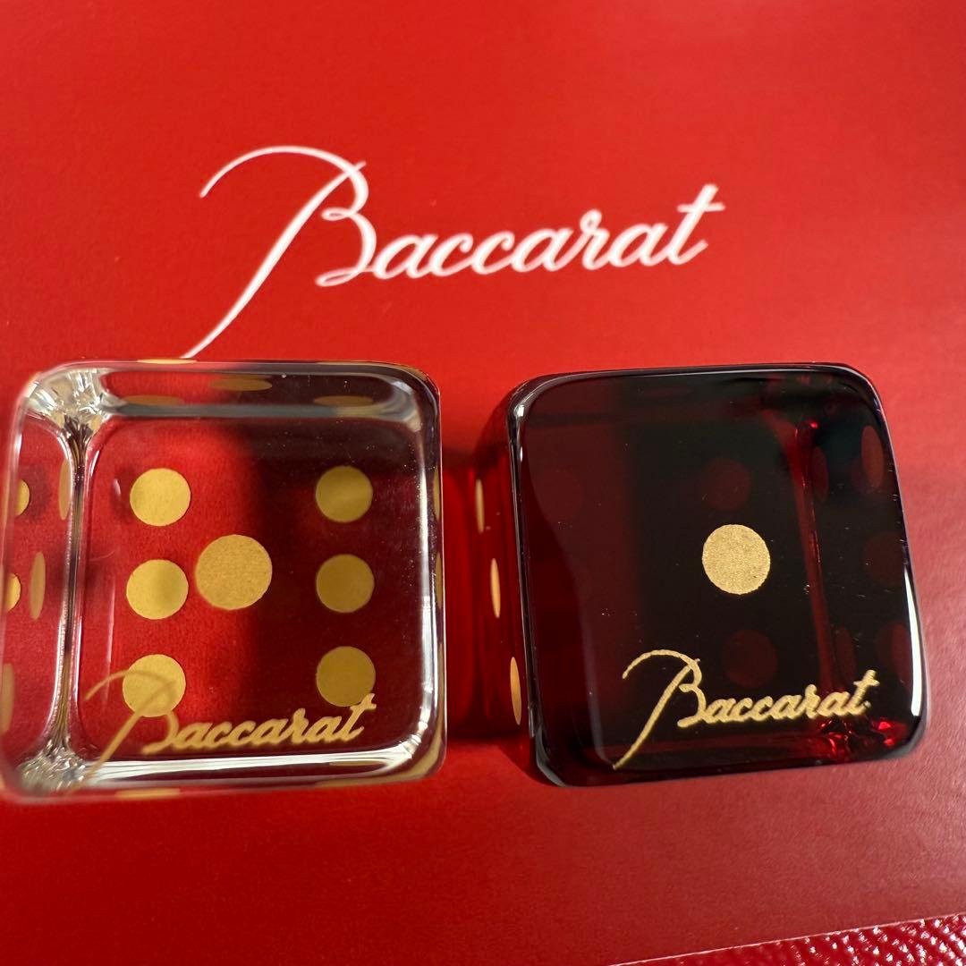 希少 Baccarat バカラ ダイス サイコロ 5個 レッド クリア - メルカリ
