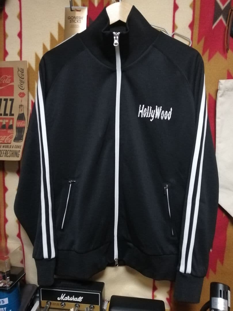 ハリウッドザコシショウ トラックジャケット 黒 ハリウッドザコシショウ/ハリウッドロゴ リバーシブルスカジャン