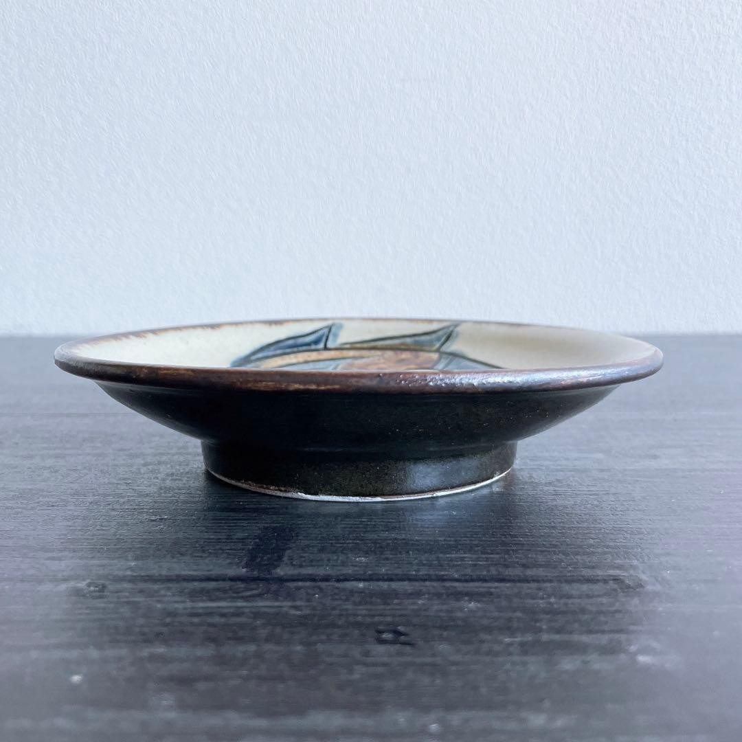 金城次郎 海老文 魚文5寸皿 壺屋焼 やちむん 沖縄 民藝