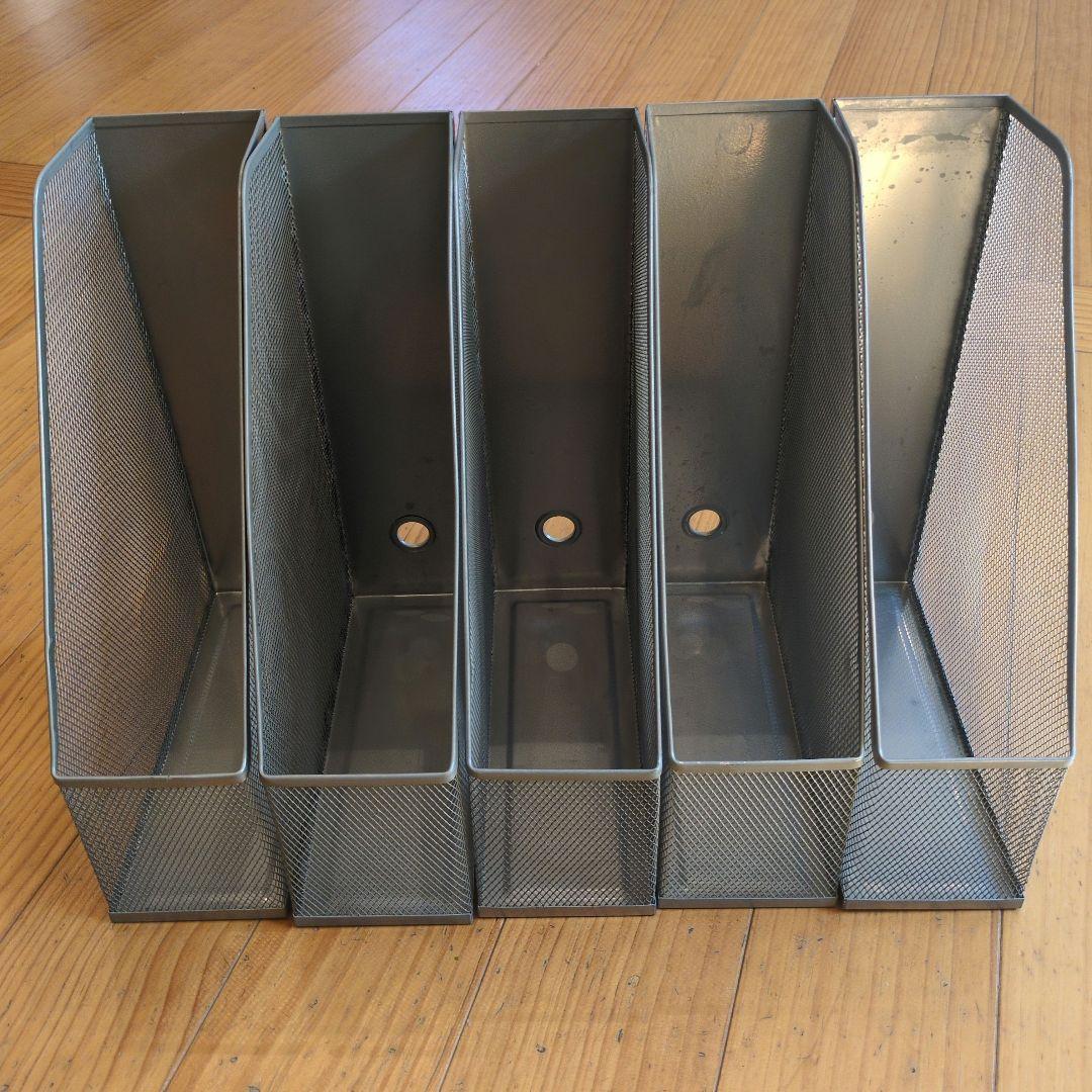 ブリキ A4 ファイルスタンド ドキュメントケース ボックス 収納