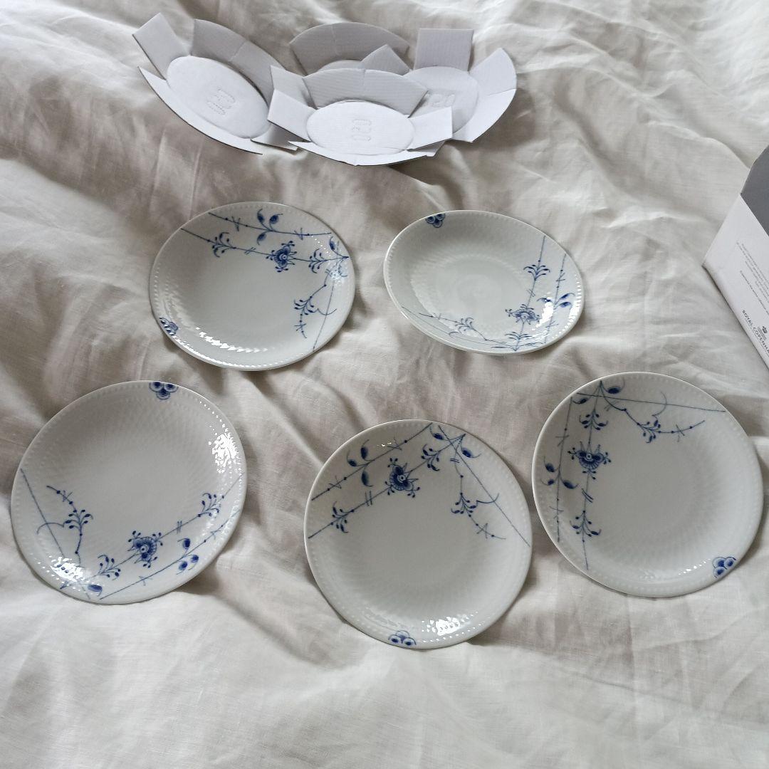 新品未使用ロイヤルコペンハーゲンブルーパルメッテ 5枚 15cm