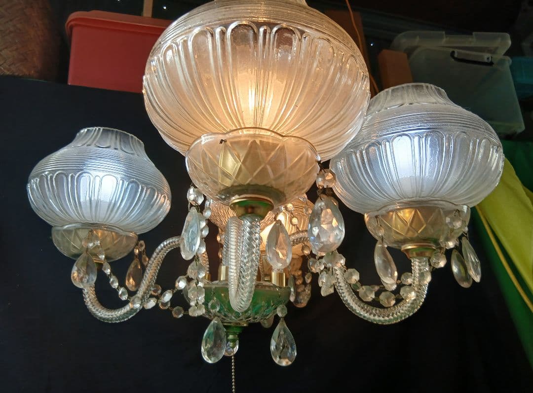 昭和レトロ&レア品　 シャンデリア 「ジャンク品」