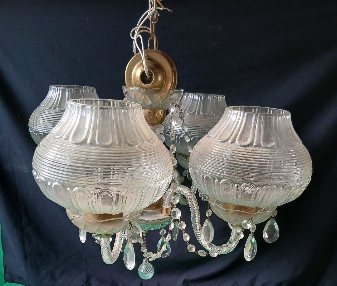 昭和レトロ&レア品　 シャンデリア 「ジャンク品」