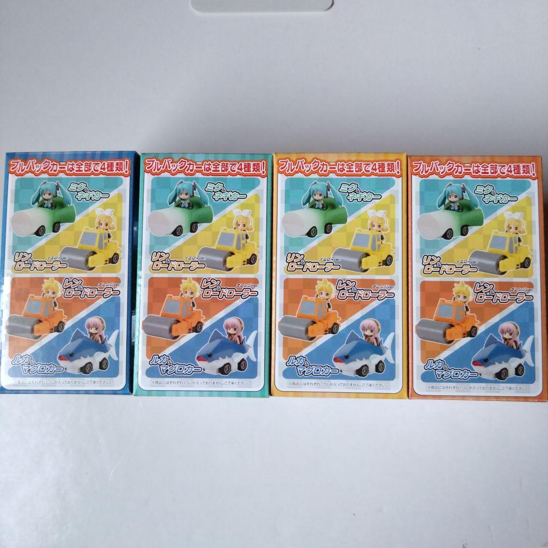 Vocaloid フィギュア 激走プルバックカーセット　全4種