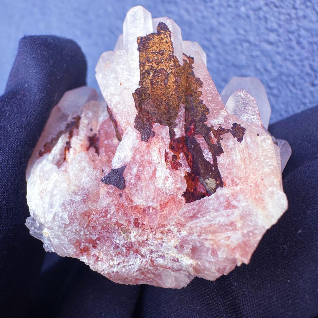 爆アレ❗️可愛いピンク♡超綺麗マダガスカル産パイナップルピンククラスターA1468