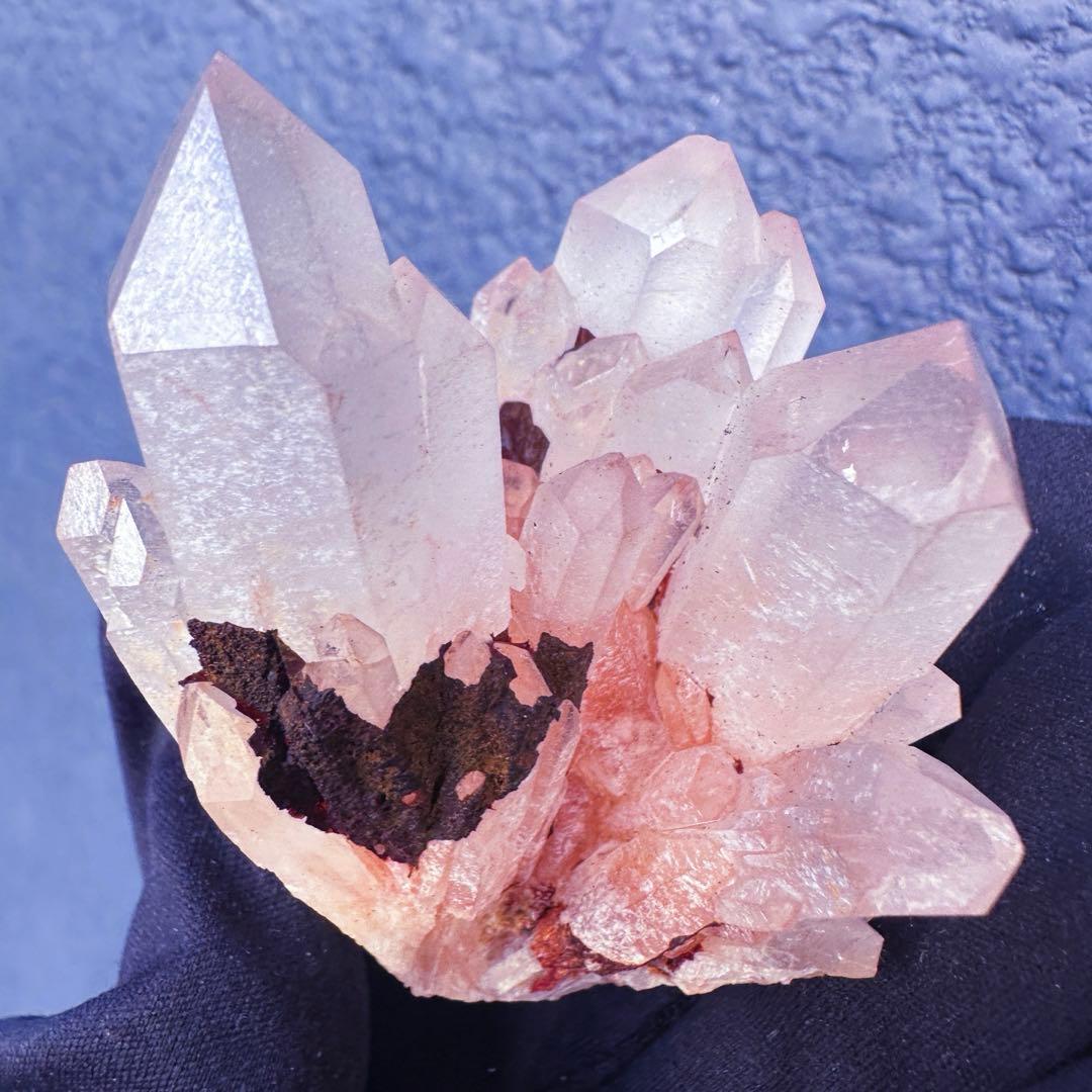 爆アレ❗️可愛いピンク♡超綺麗マダガスカル産パイナップルピンククラスターA1468