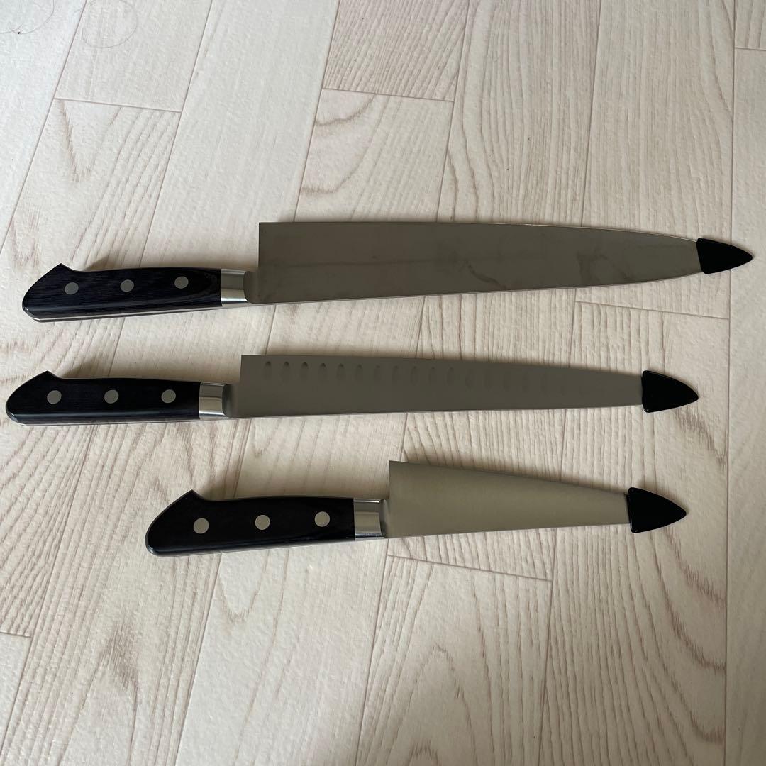 服部栄養専門学校 堺刀司 包丁セット 6本&２本ハードケース鍵付　※単品売りなし