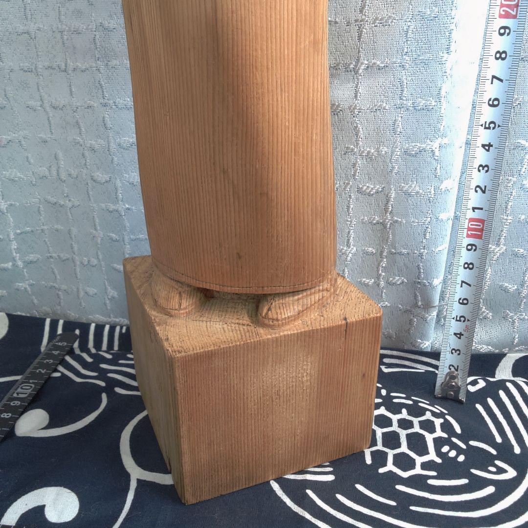 骨董２ 木製 日本人形 着物 約40cm
