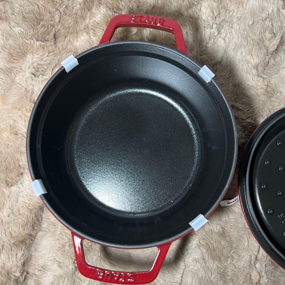 staub ストウブ ピコ ココット ラウンド チェリー 22cm 鍋 IH対応