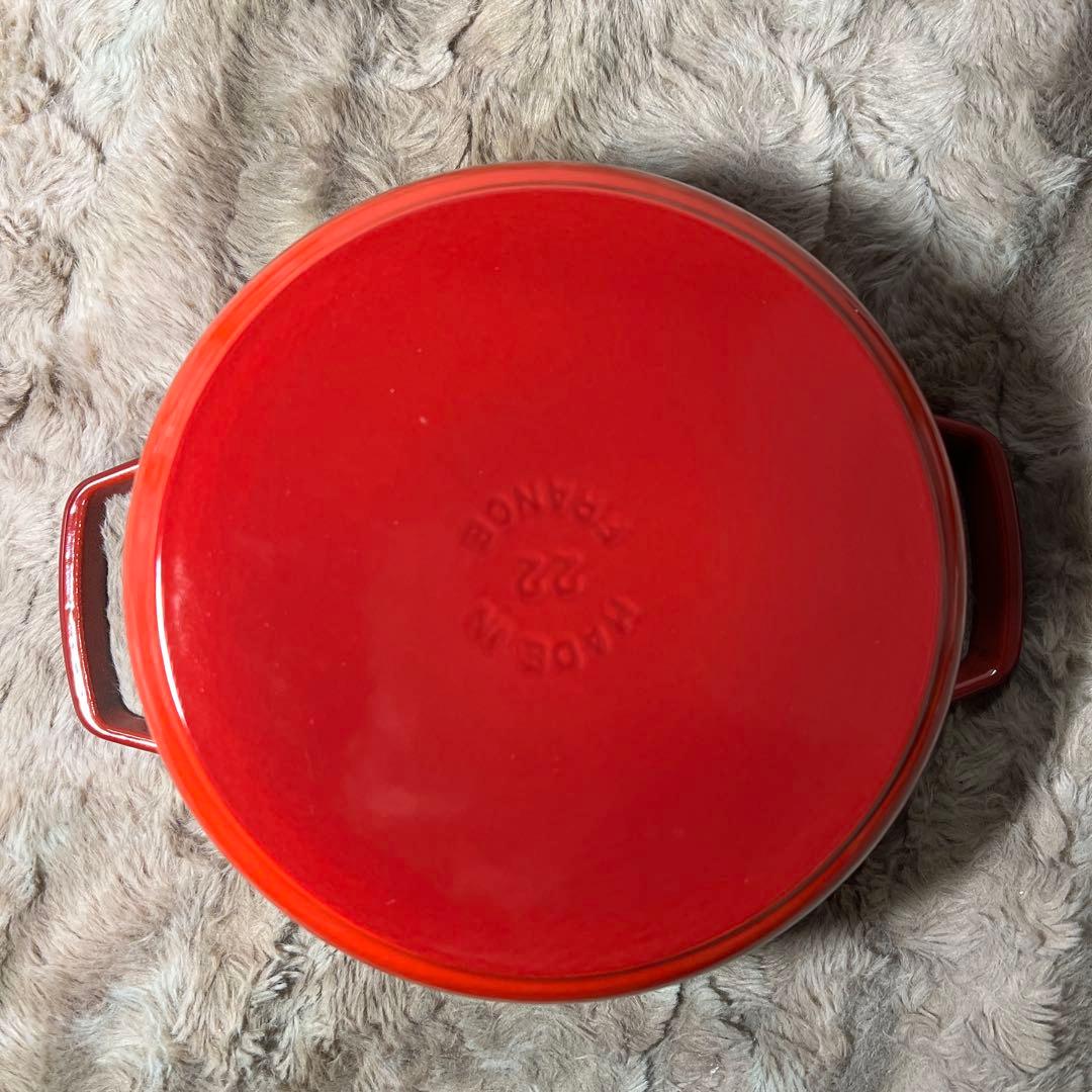 staub ストウブ ピコ ココット ラウンド チェリー 22cm 鍋 IH対応