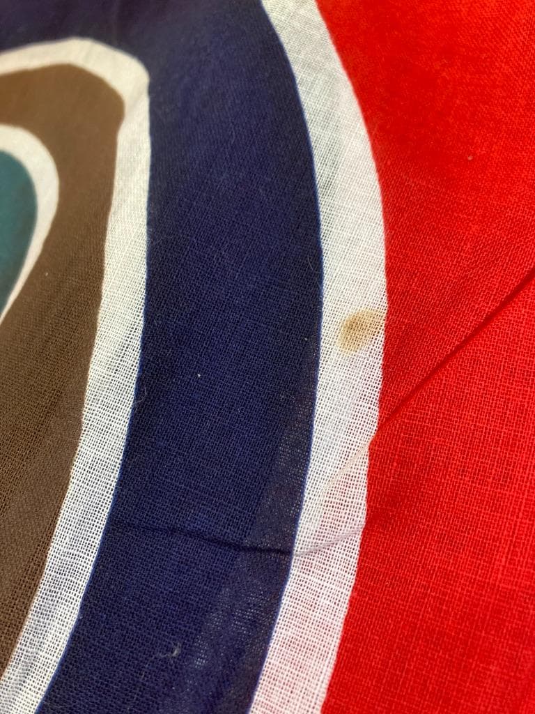 希少　太郎鯉 鯉のぼり 赤/黄4m x 吹き流し4m　木綿 新品 昭和レトロ#1