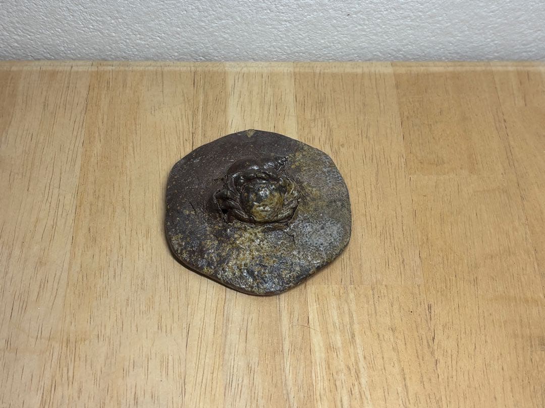 127. 備前焼 宝瓶 登り窯 カニとタニシ 貝6角 手びねり 急須 - メルカリ