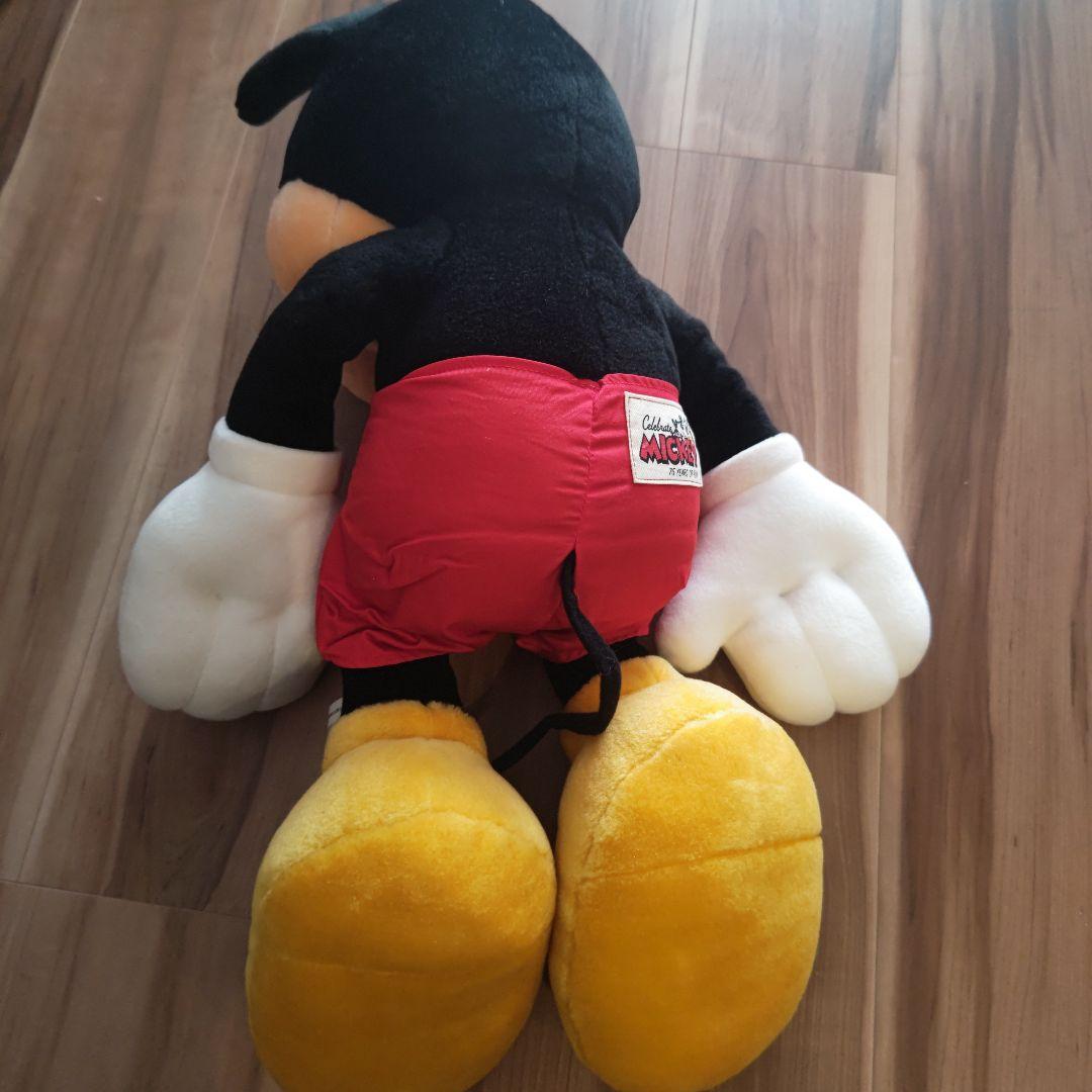 ミッキーマウス ぬいぐるみ 75周年プレミアム 特大 レトロぬいぐるみ