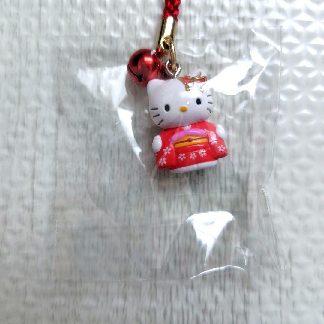 未使用】ハローキティ 京都バージョン ご当地 鈴マスコット 根付け