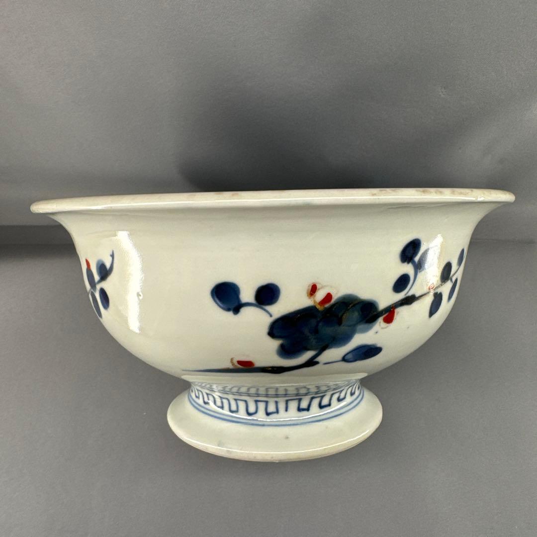 高台丼・古伊万里・麒麟図・松と梅