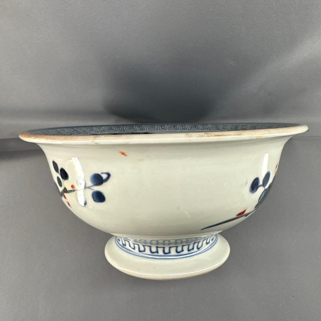 高台丼・古伊万里・麒麟図・松と梅