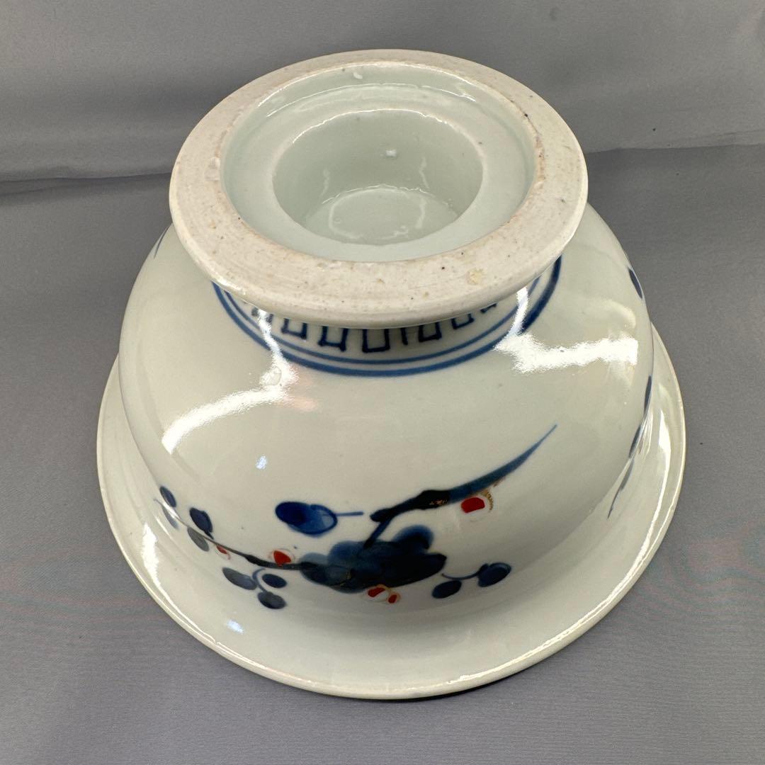 高台丼・古伊万里・麒麟図・松と梅