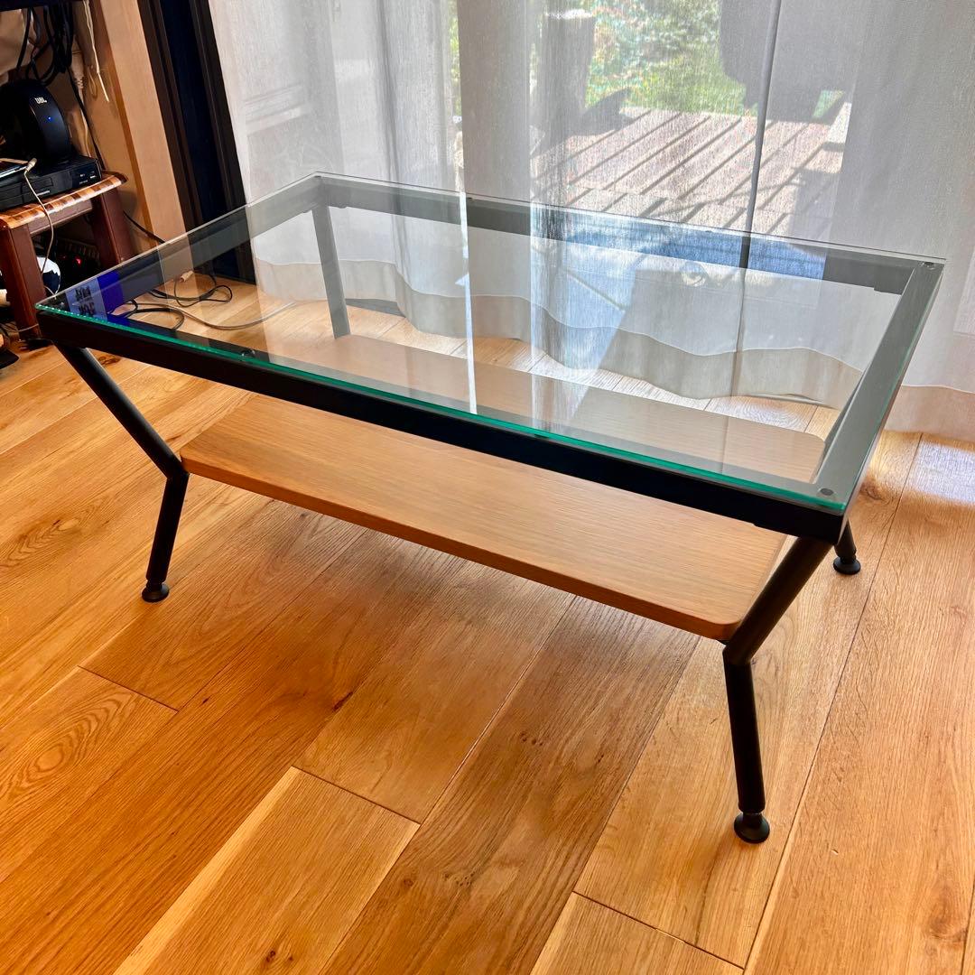美品 フランフラン　コーヒーテーブル　ガラステーブル