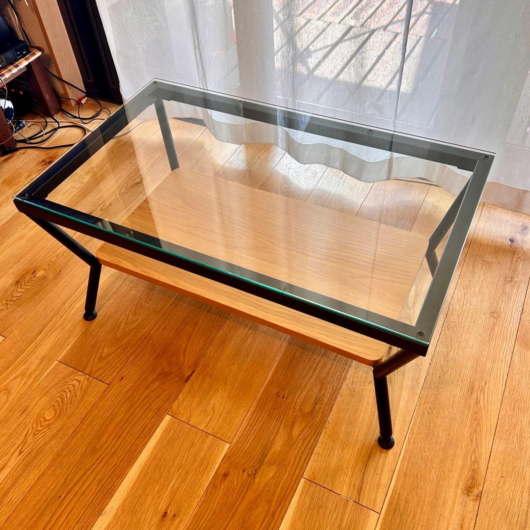 美品 フランフラン　コーヒーテーブル　ガラステーブル