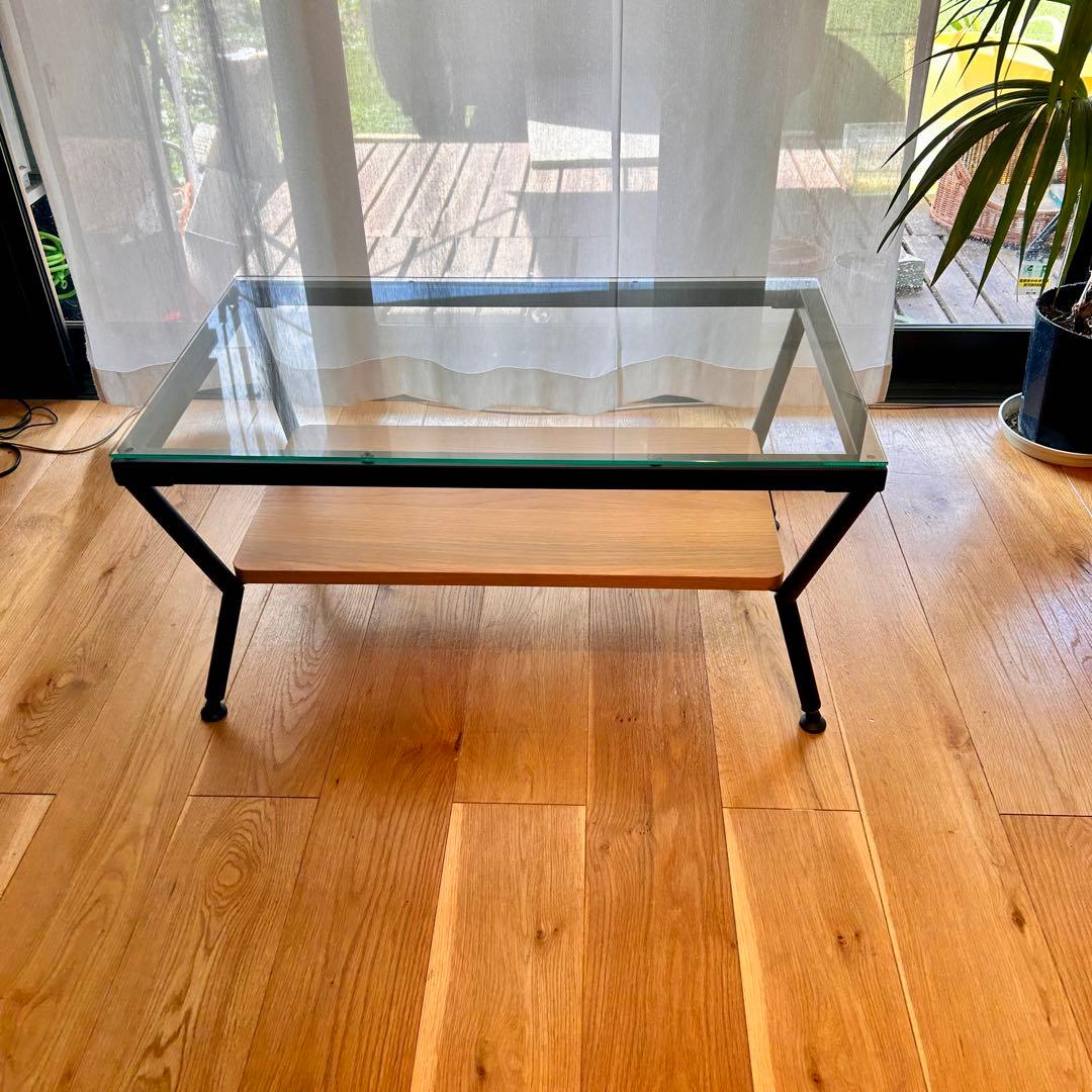 美品 フランフラン　コーヒーテーブル　ガラステーブル